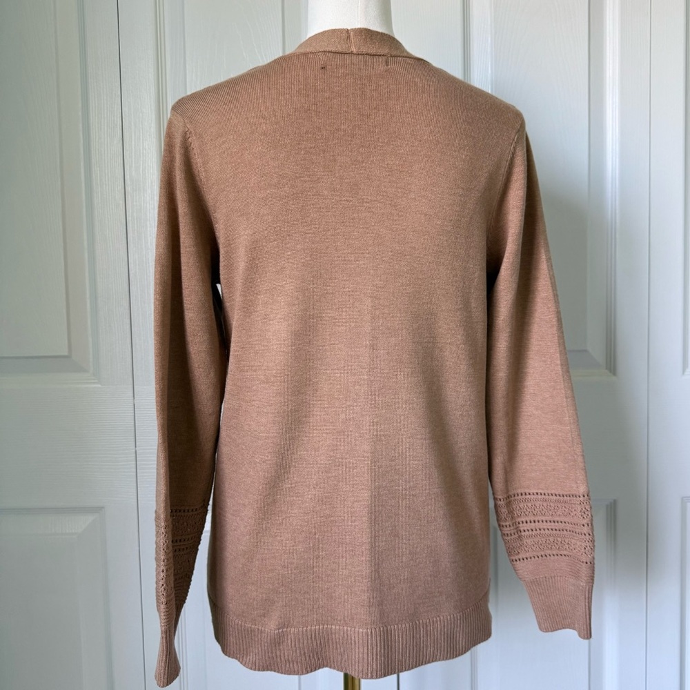 CHLOE + JASMINE | Tan Cardigan Sweater Sz M - Picture 2 of 6